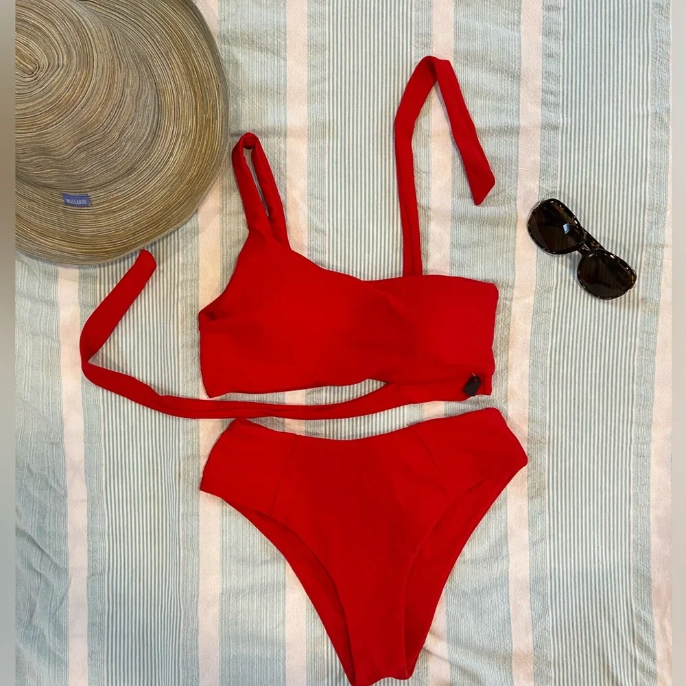 Bright red Bikini! Gently used. Size S - Picture 2 of 3